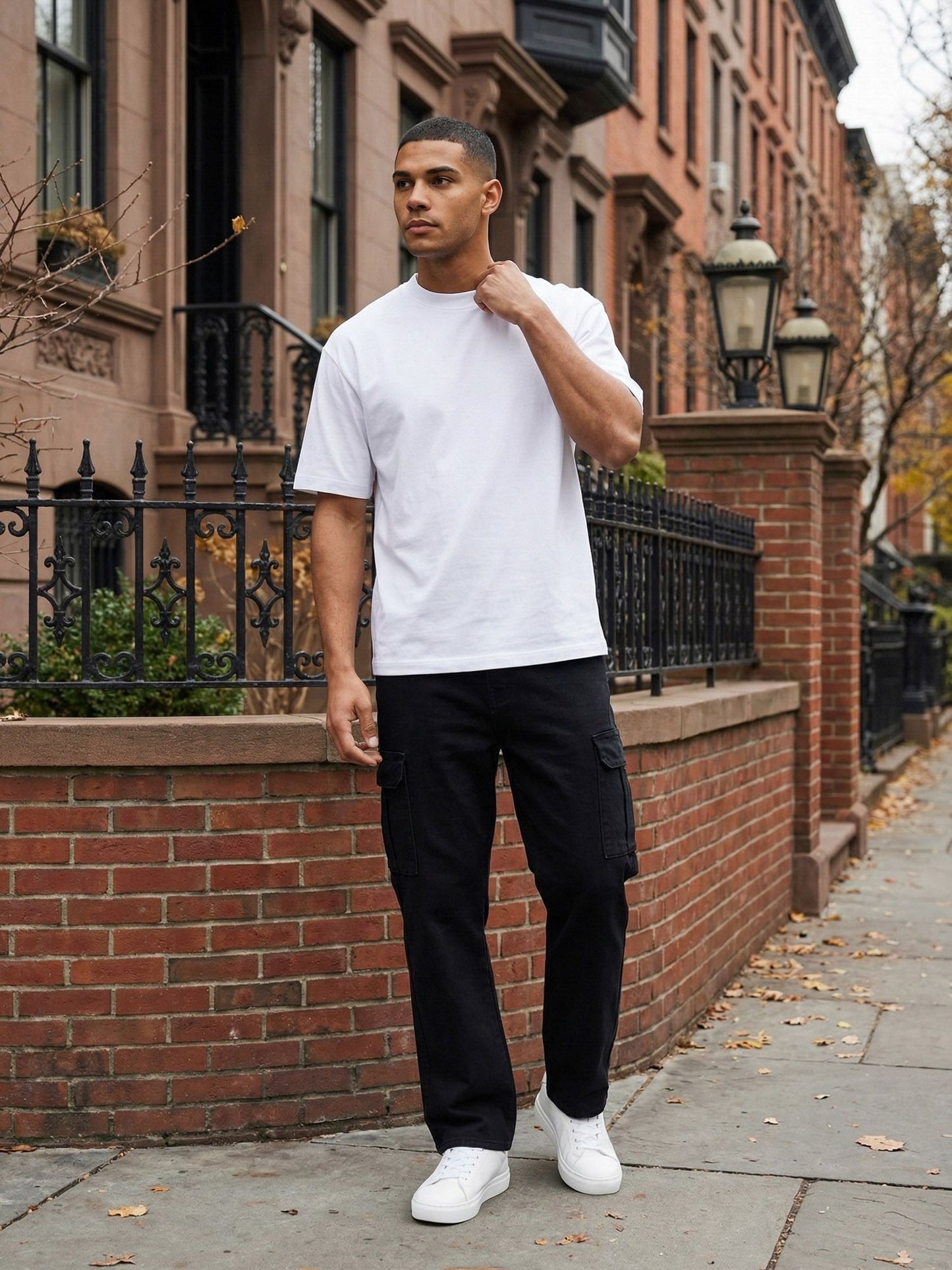 Tazzio Herren Cargo Jeans Regular Fit A112