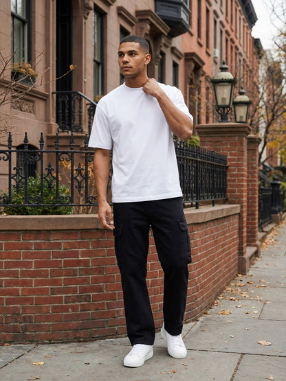 Tazzio Herren Cargo Jeans Regular Fit A112