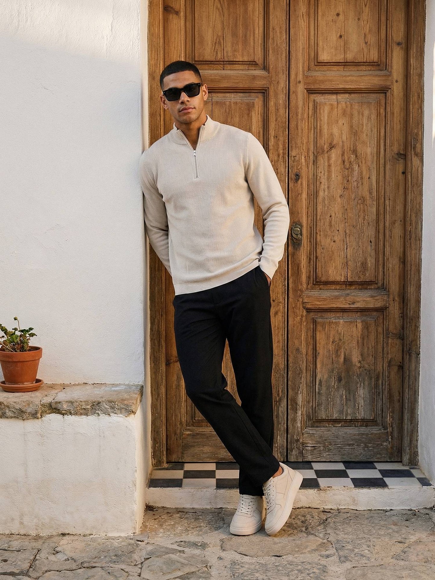 Tazzio Herren Leinenhose A113