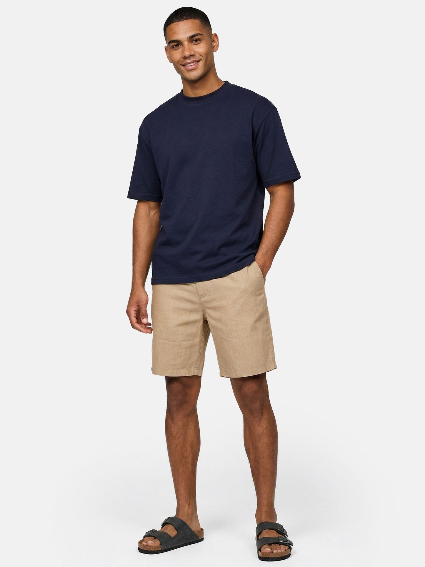 Tazzio Herren Leinen Shorts A212