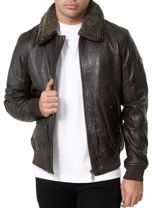 Tazzio Herren Lederjacke A801