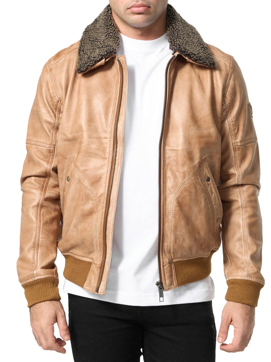 Tazzio Herren Lederjacke A801