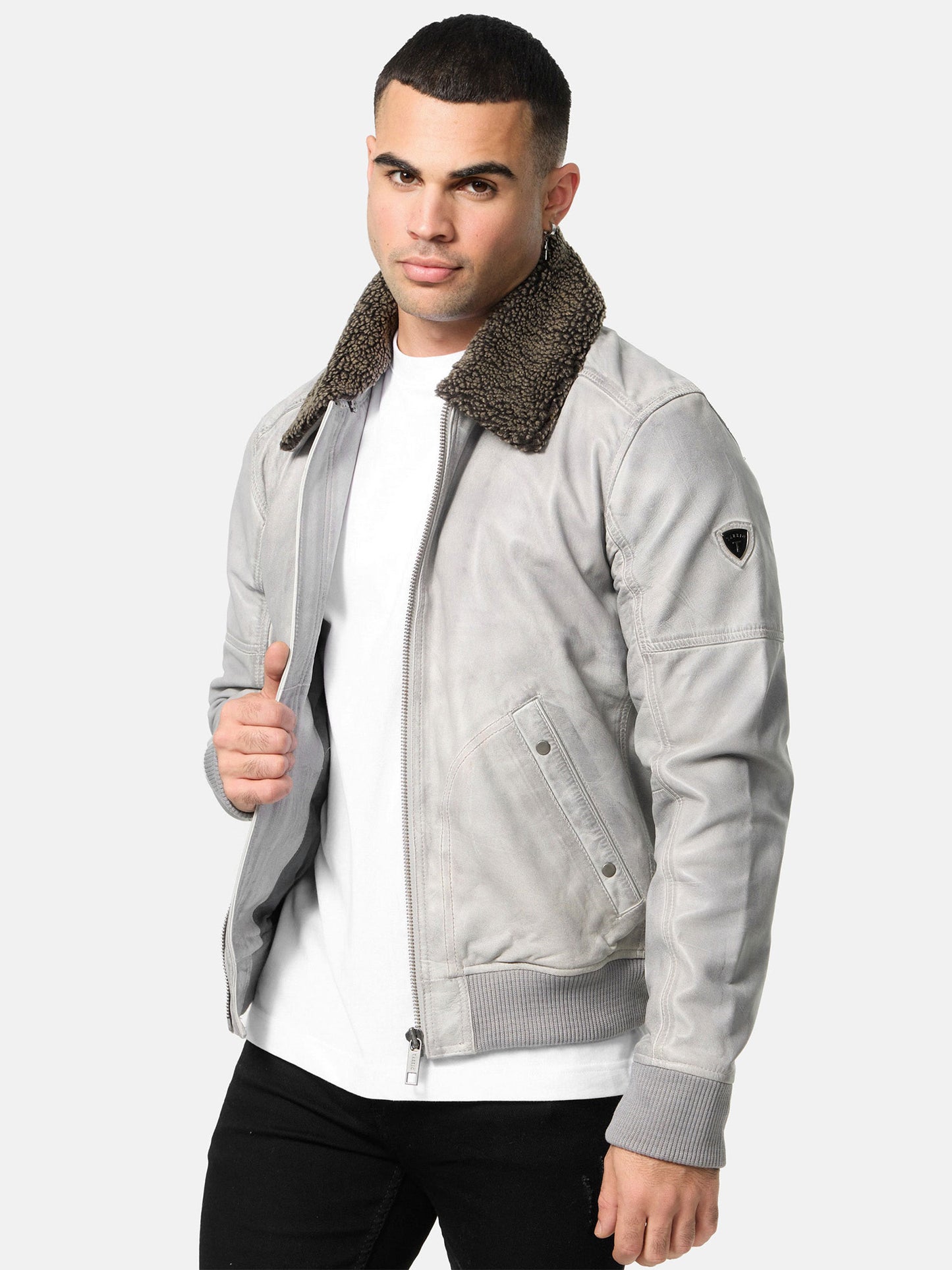 Tazzio Herren Lederjacke A801
