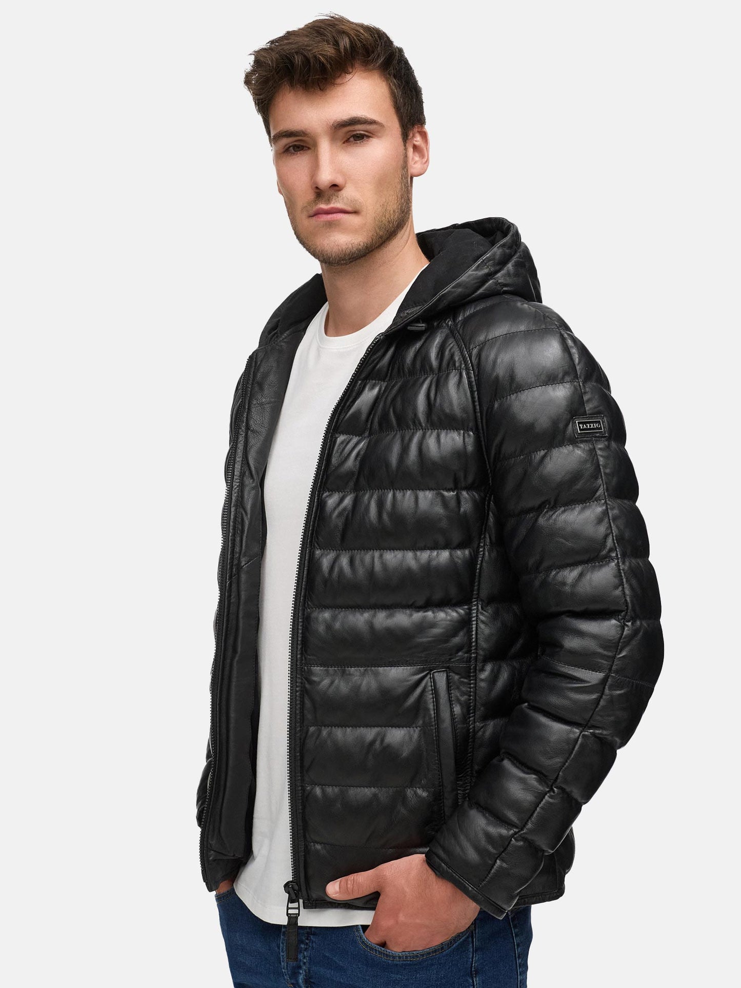 Tazzio Herren Lederjacke A804