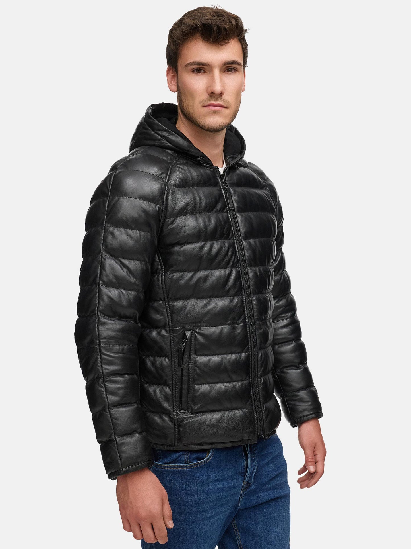 Tazzio Herren Lederjacke A804