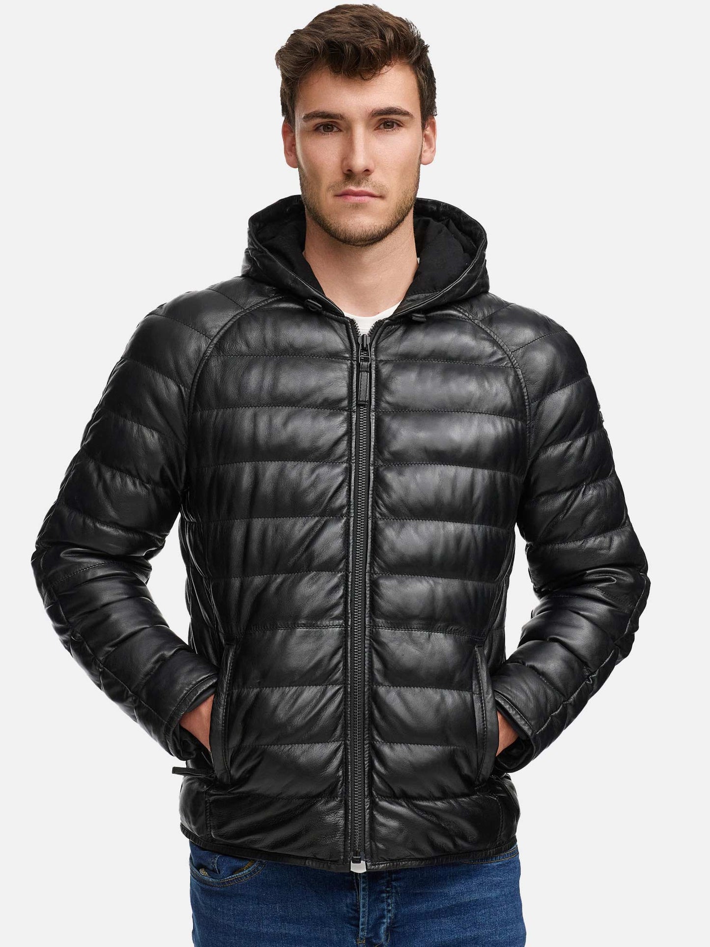 Tazzio Herren Lederjacke A804