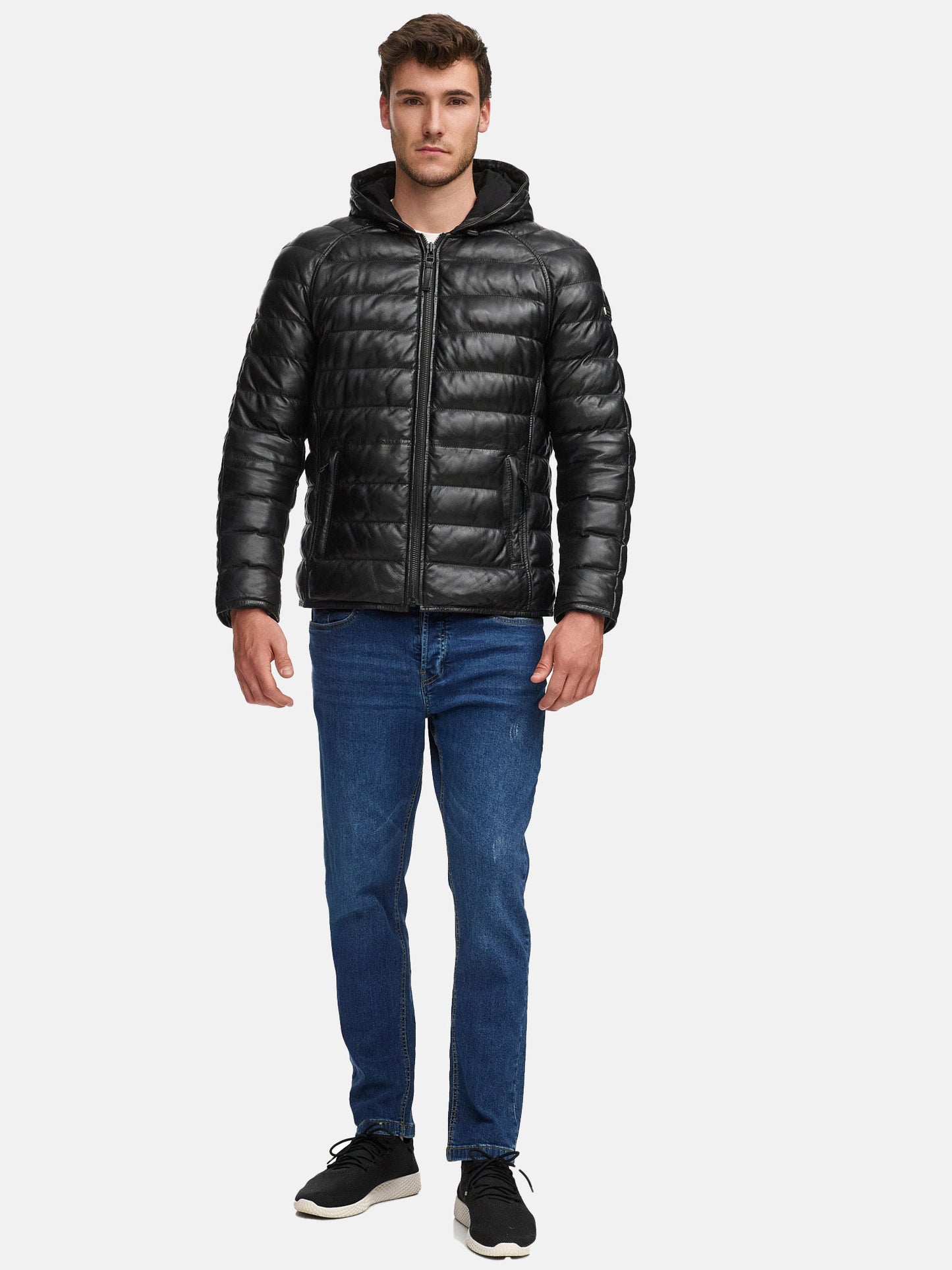 Tazzio Herren Lederjacke A804