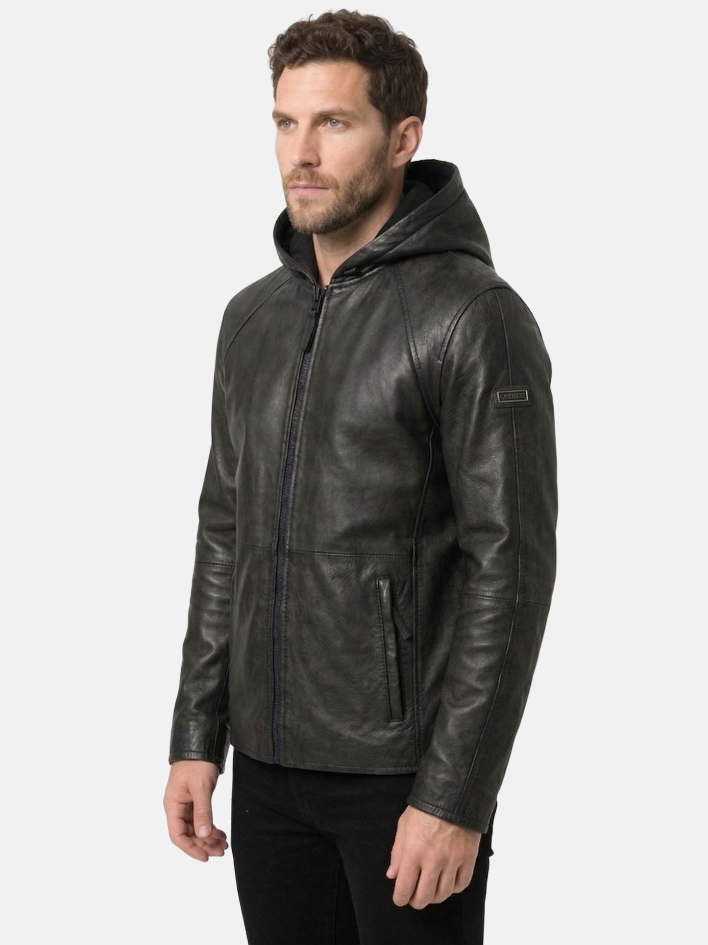 Tazzio Herren Lederjacke A805