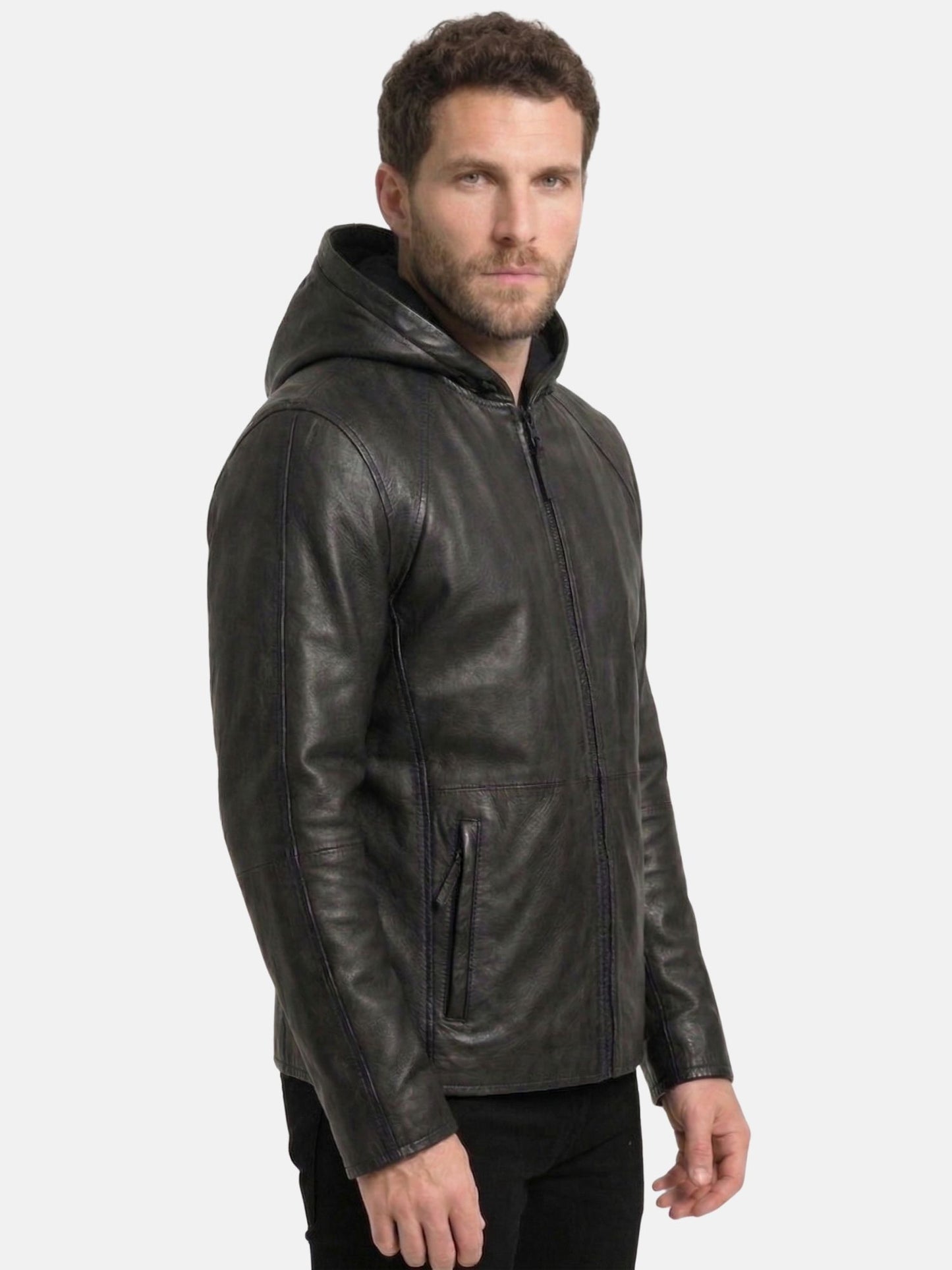 Tazzio Herren Lederjacke A805
