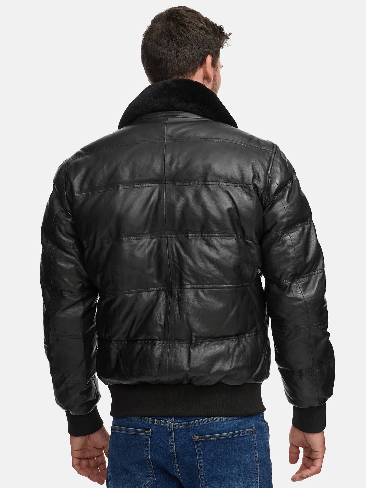 Tazzio Herren Lederjacke A806