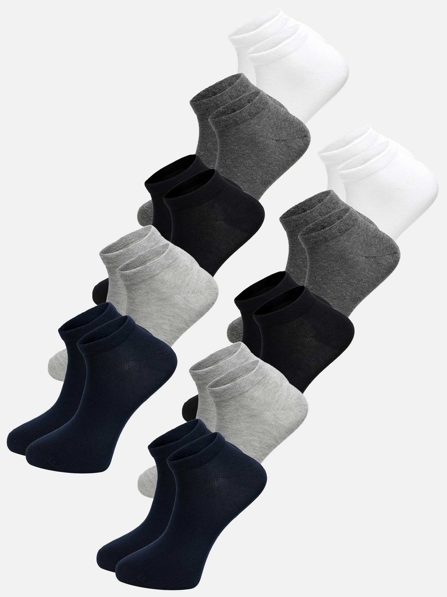 Lot de 10 paires de chaussettes de sport pour hommes Tazzio A906