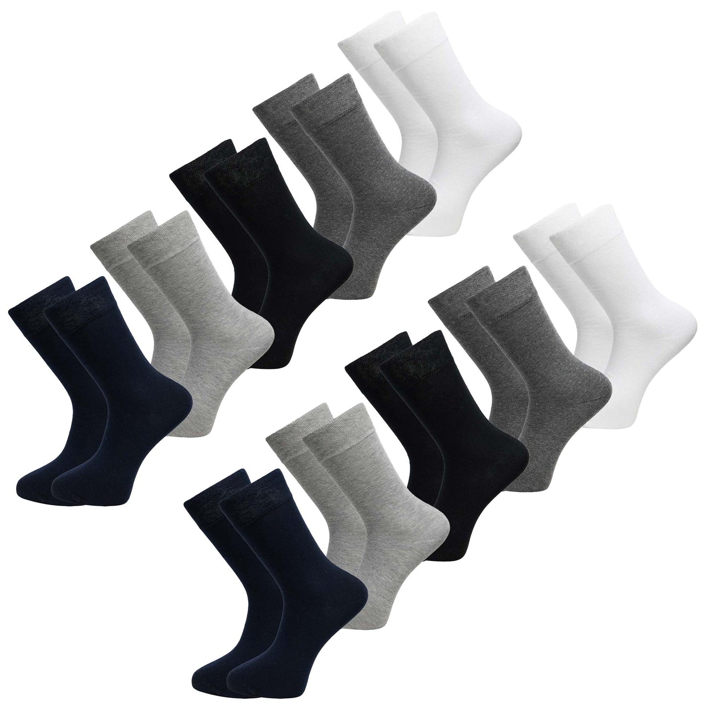Lot de 10 paires de chaussettes pour hommes Tazzio A908