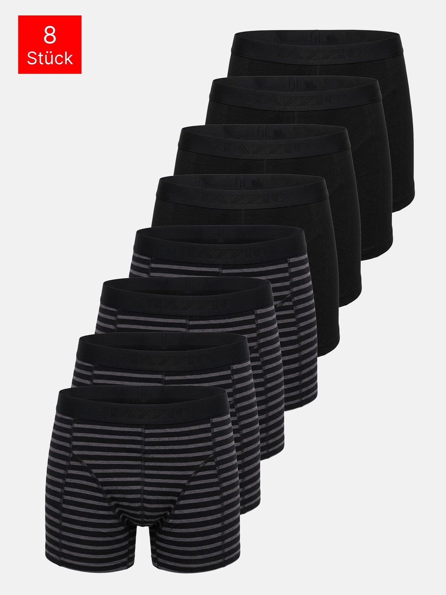 Tazzio Herren Boxershorts 8er Pack BS1000