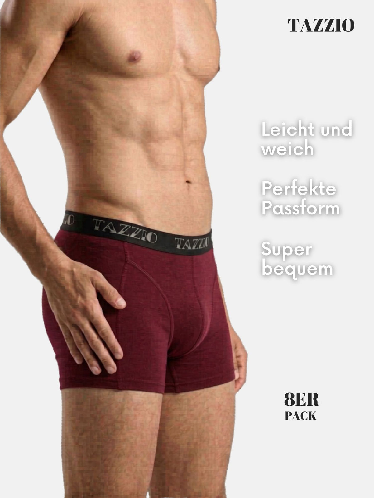 Tazzio Herren Boxershorts 8er Pack BS1000
