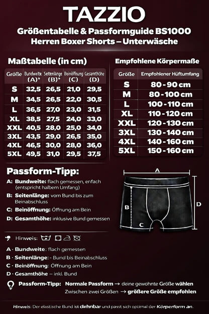 Tazzio Herren Boxershorts 8er Pack BS1000