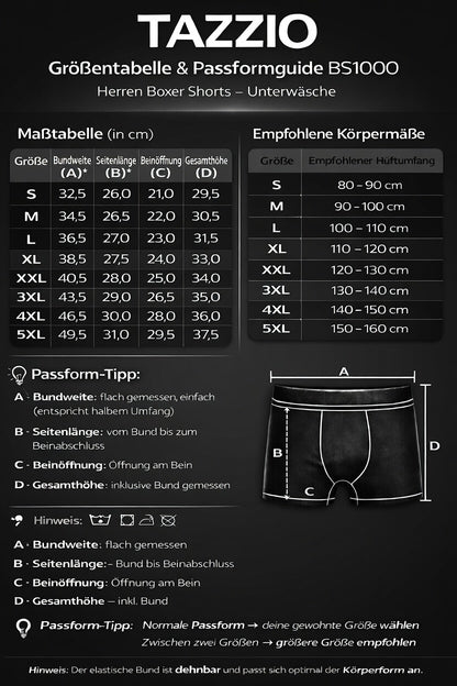 Tazzio Herren Boxershorts 8er Pack BS1000