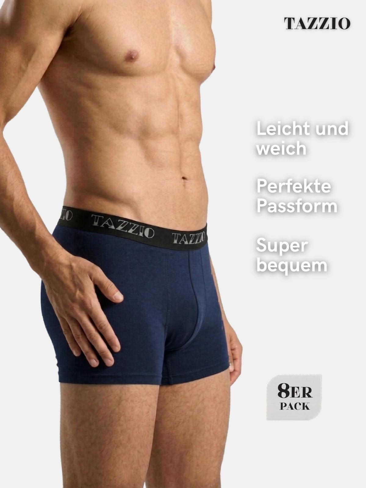 Tazzio Herren Boxershorts 8er Pack BS1000