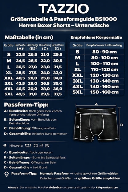 Tazzio Herren Boxershorts 8er Pack BS1000