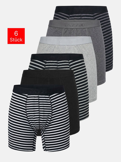 Tazzio Herren Boxershorts 6er Pack BS1002