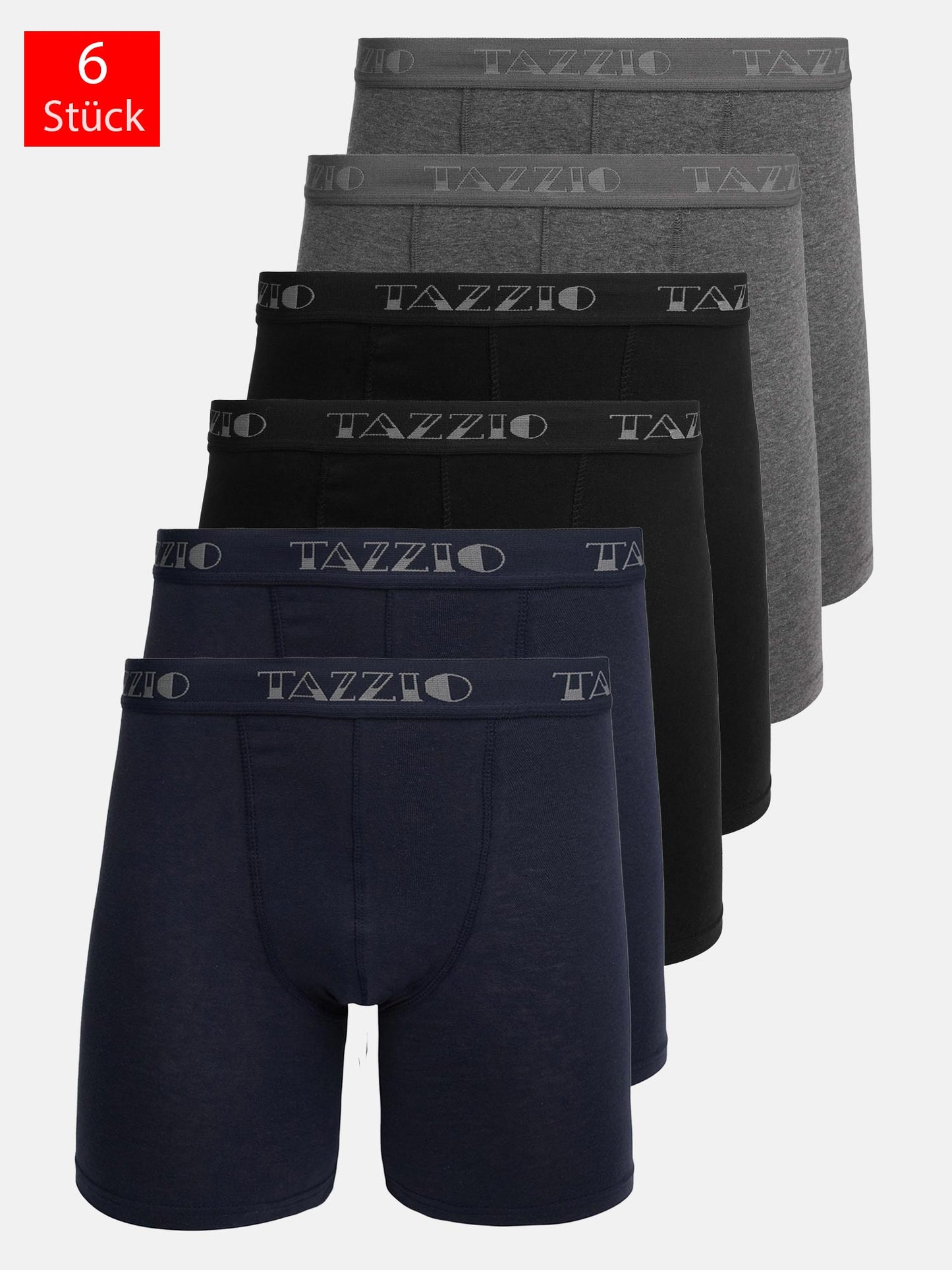 Tazzio Herren Boxershorts 6er Pack BS1002