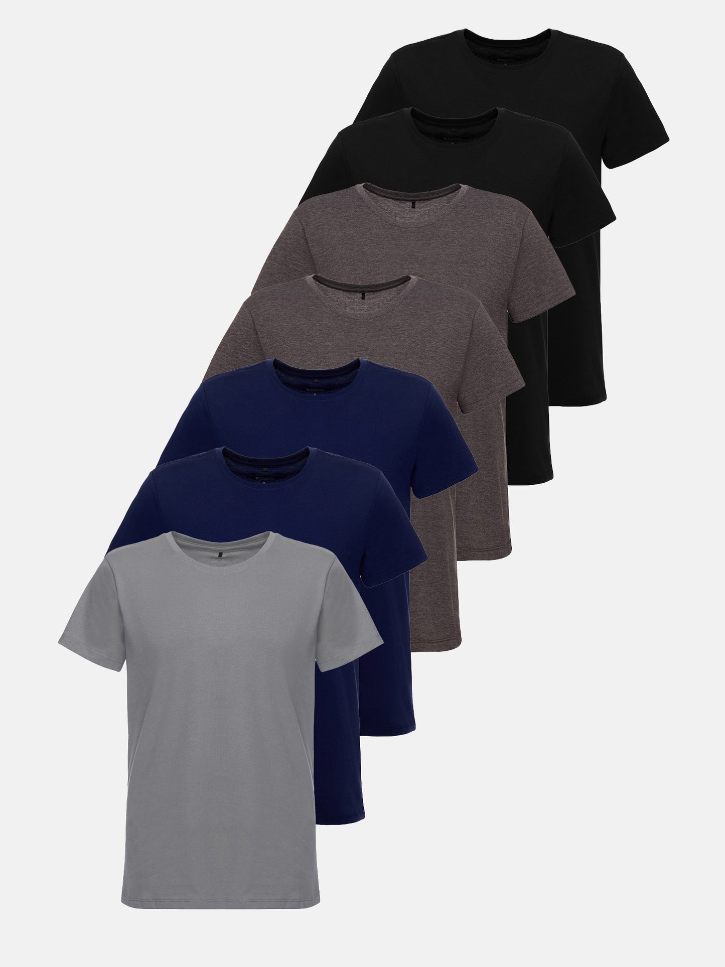 Lot de 7 t-shirts à col rond pour homme Tazzio E106