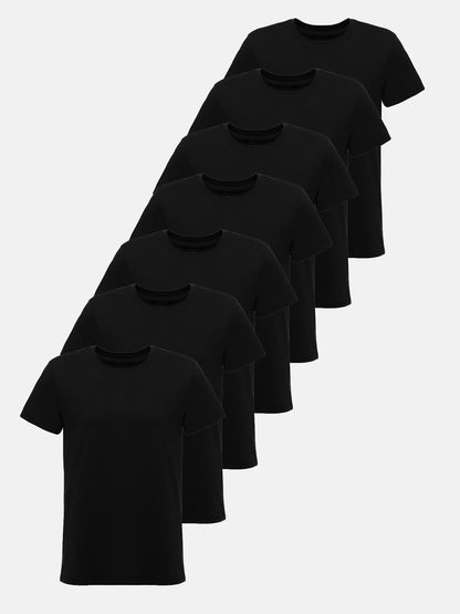 Lot de 7 t-shirts à col rond pour homme Tazzio E106