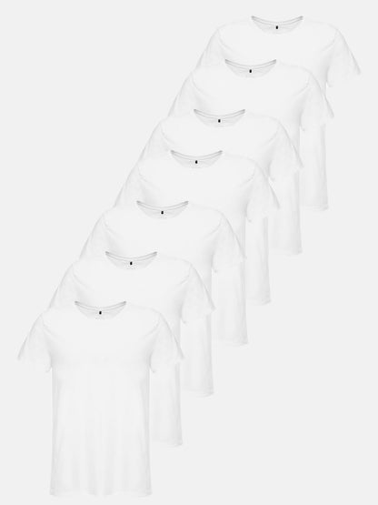 Lot de 7 t-shirts à col rond pour homme Tazzio E106