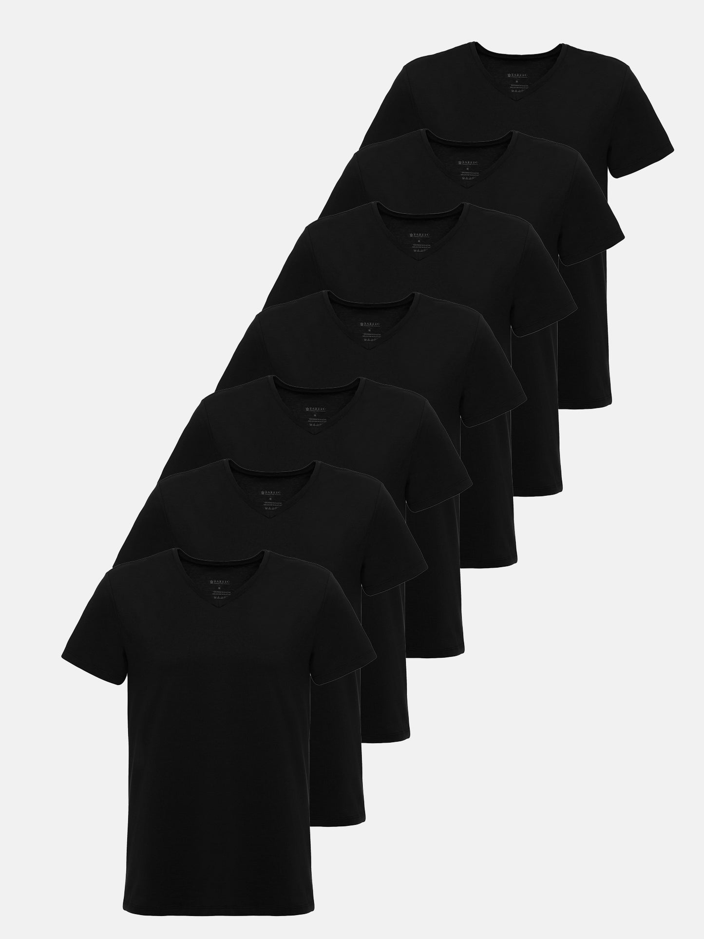 Lot de 7 t-shirts à col en V pour homme Tazzio E107