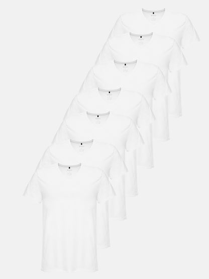 Lot de 7 t-shirts à col en V pour homme Tazzio E107