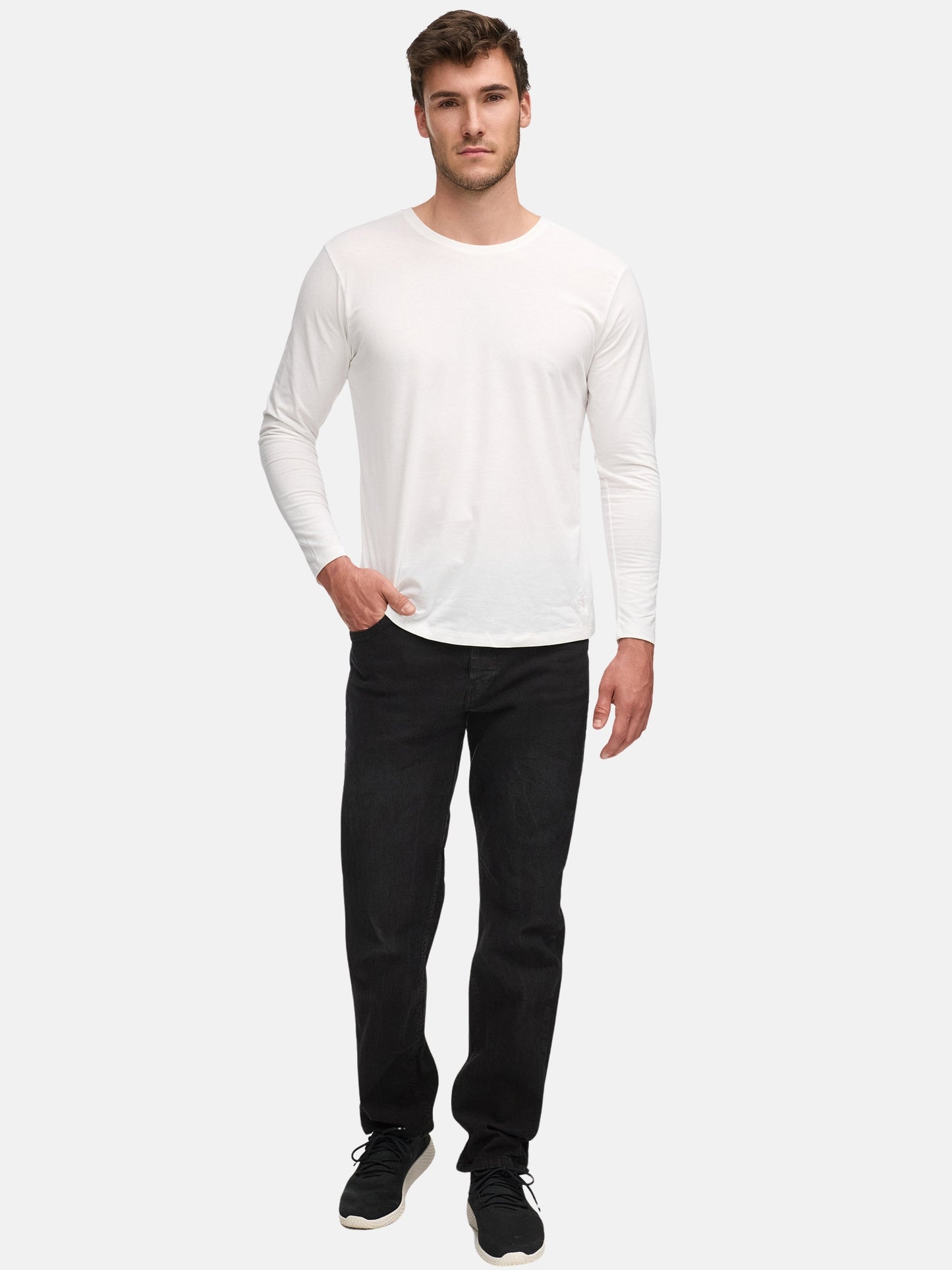 Tazzio Herren Langarmshirt 2er-Pack E108