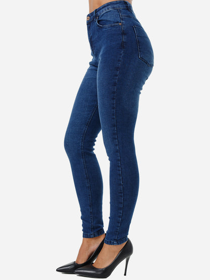 Jean skinny taille haute pour femme Tazzio F101