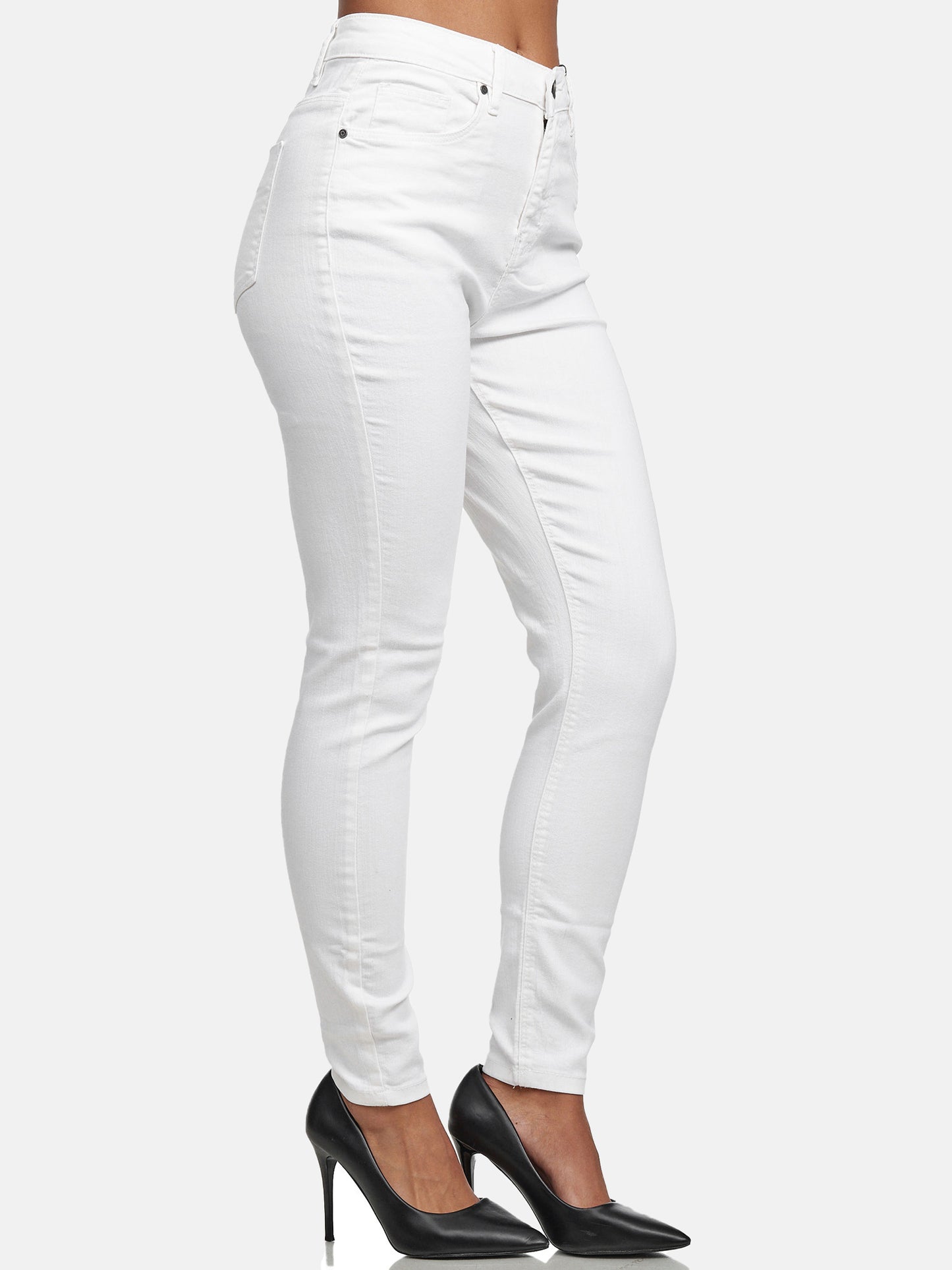 Jean skinny taille haute pour femme Tazzio F101