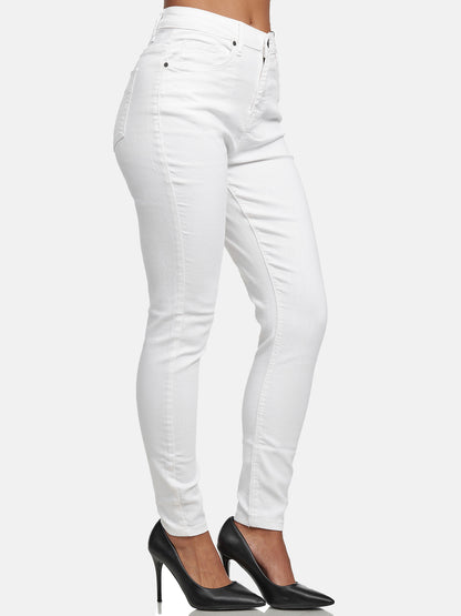 Jean skinny taille haute pour femme Tazzio F101