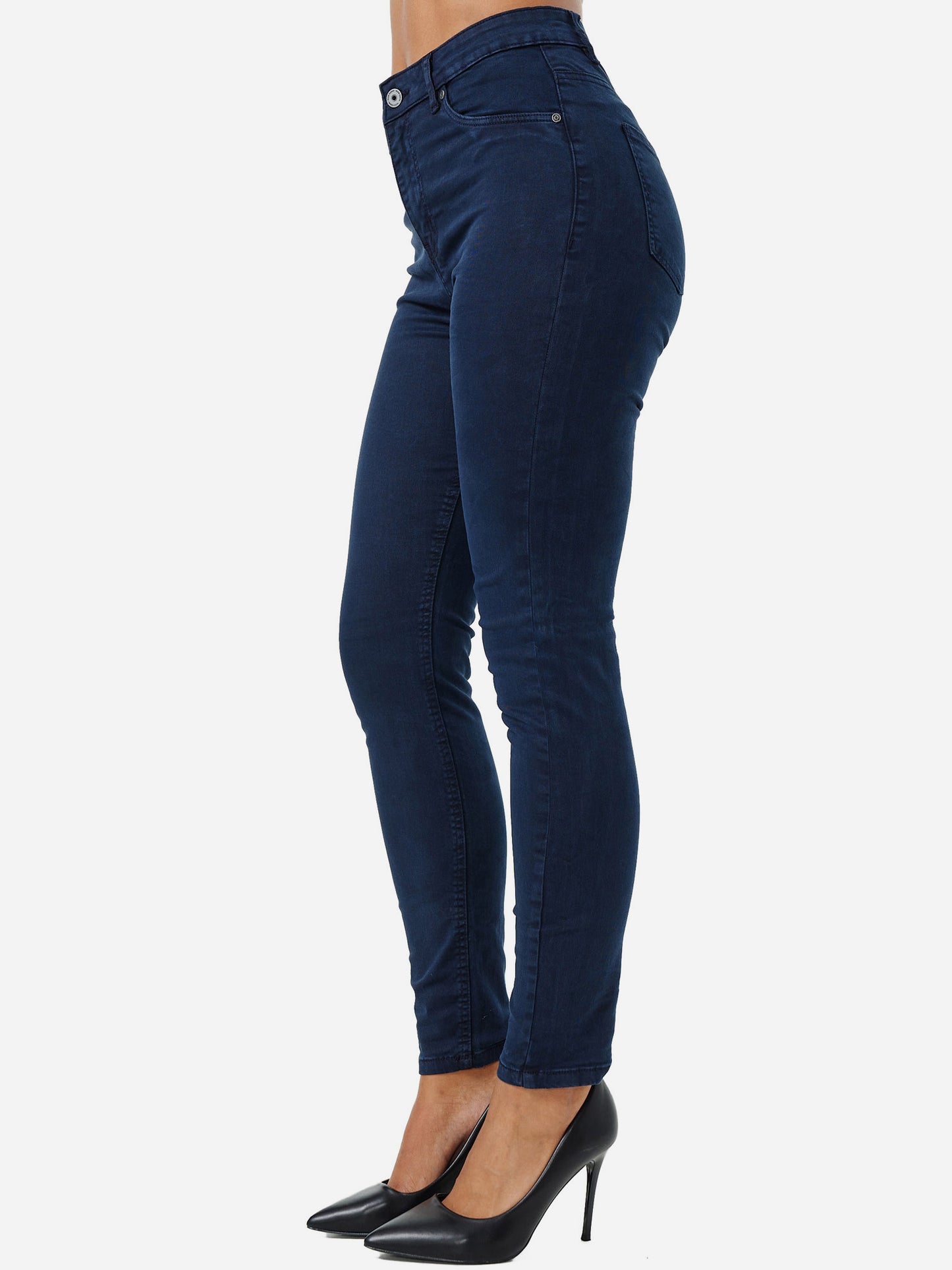Jean skinny taille haute pour femme Tazzio F103