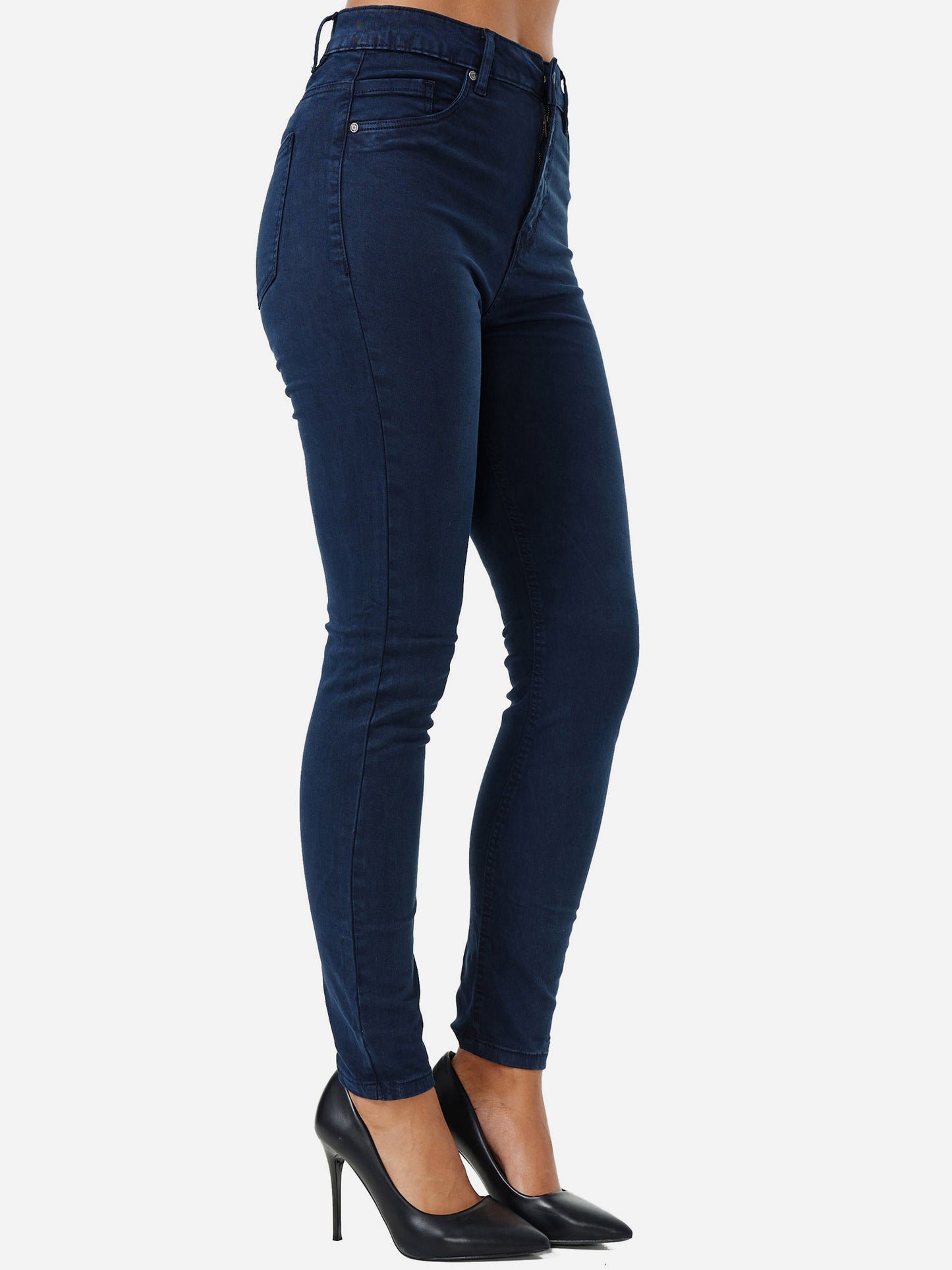 Jean skinny taille haute pour femme Tazzio F103