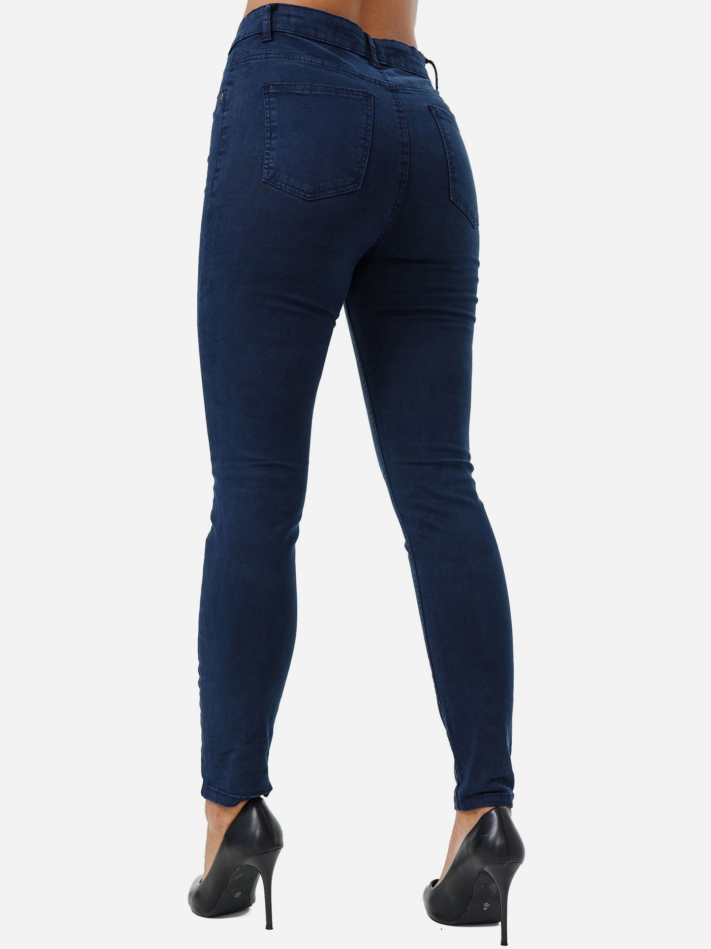 Jean skinny taille haute pour femme Tazzio F103
