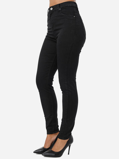 Jean skinny taille haute pour femme Tazzio F103