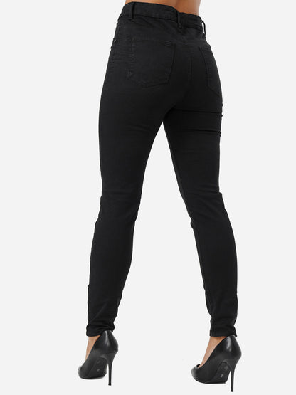 Jean skinny taille haute pour femme Tazzio F103