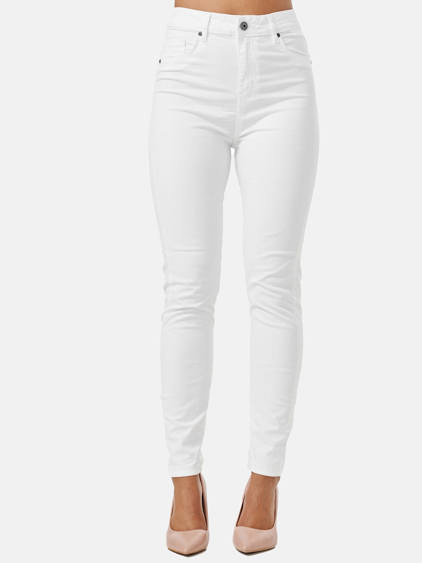 Jean skinny taille haute pour femme Tazzio F103