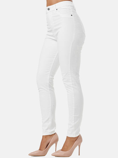 Jean skinny taille haute pour femme Tazzio F103
