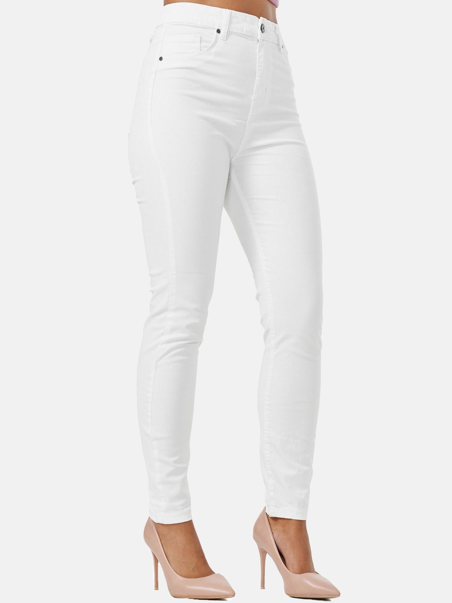 Jean skinny taille haute pour femme Tazzio F103