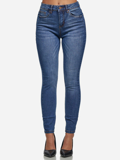 Jean skinny taille haute pour femme Tazzio F107