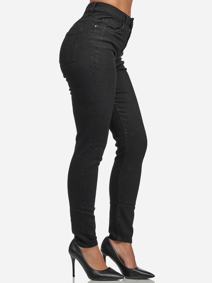 Jean skinny taille haute pour femme Tazzio F107