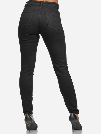 Jean skinny taille haute pour femme Tazzio F107