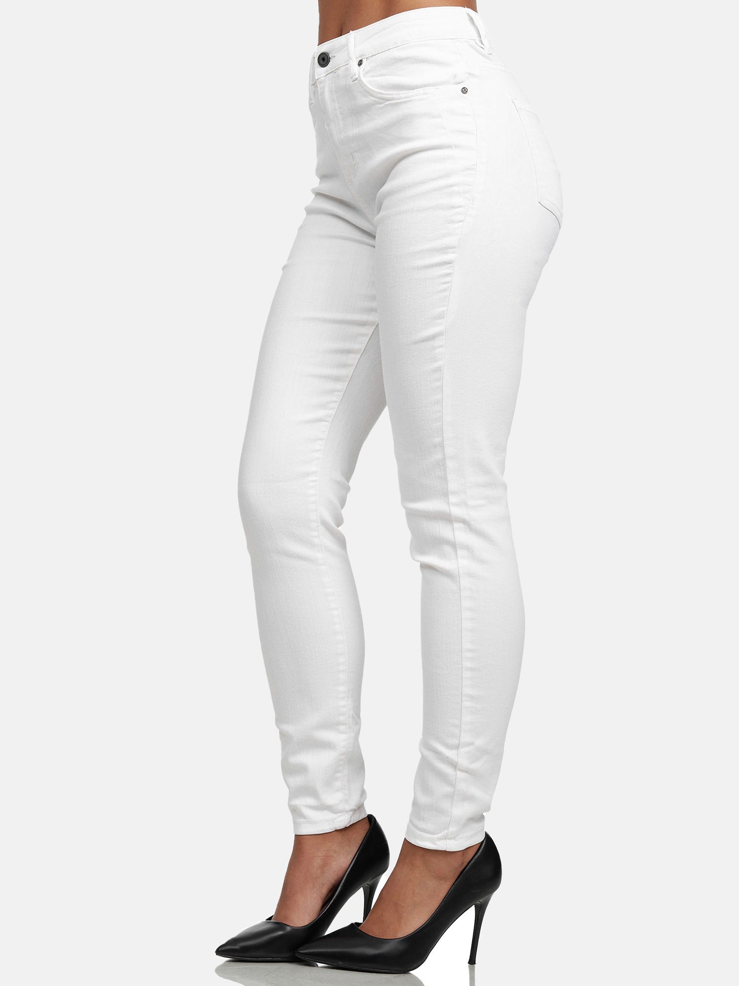 Jean skinny taille haute pour femme Tazzio F107