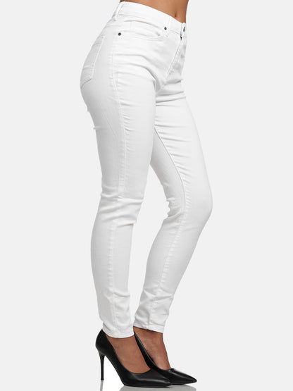 Jean skinny taille haute pour femme Tazzio F107