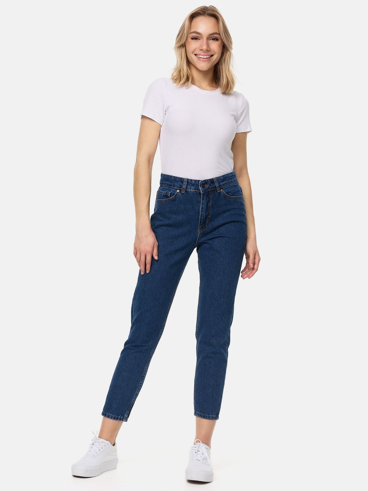 Tazzio Damen Mom Fit Jeans F129