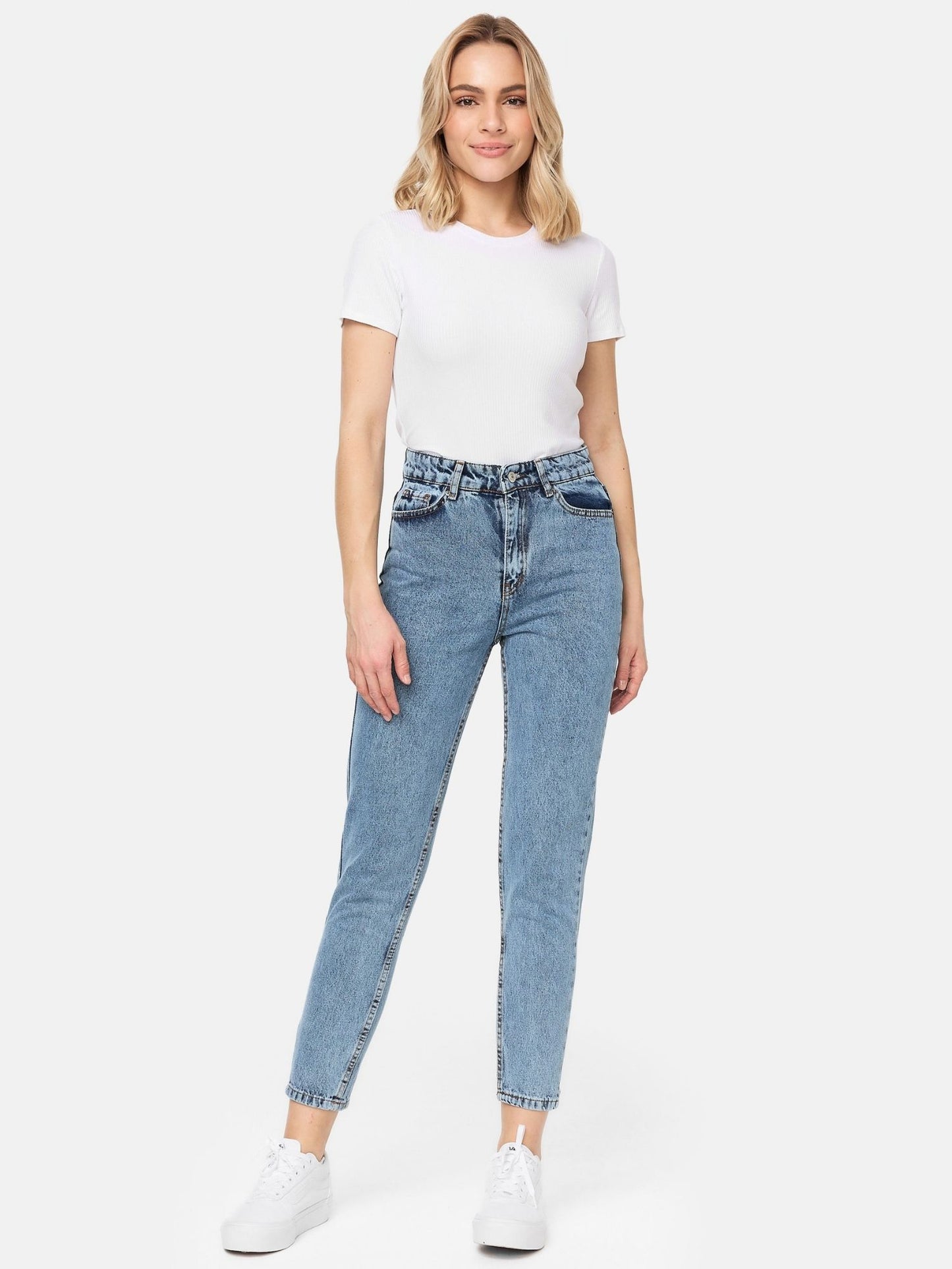 Tazzio Damen Mom Fit Jeans F129