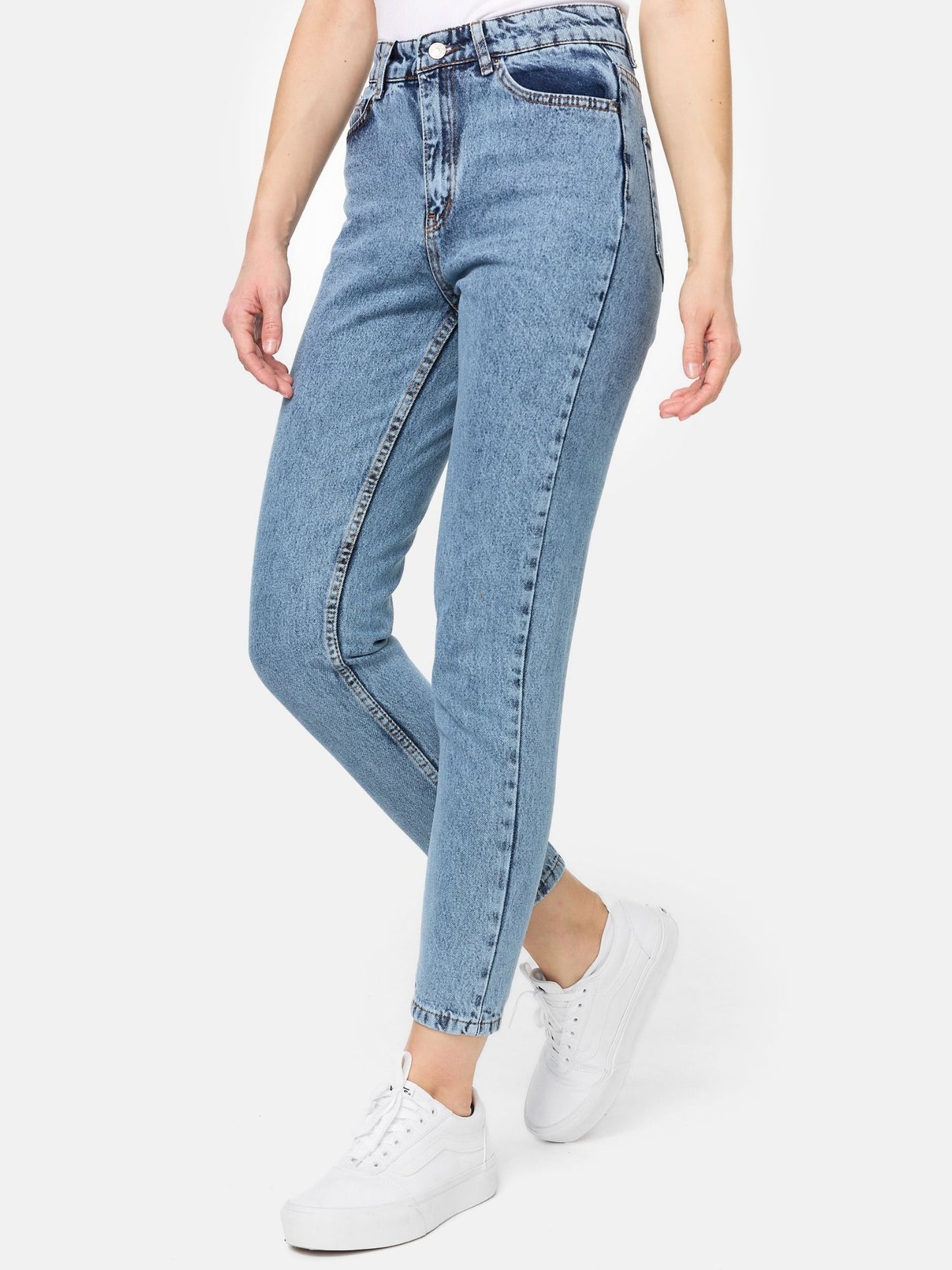 Tazzio Damen Mom Fit Jeans F129