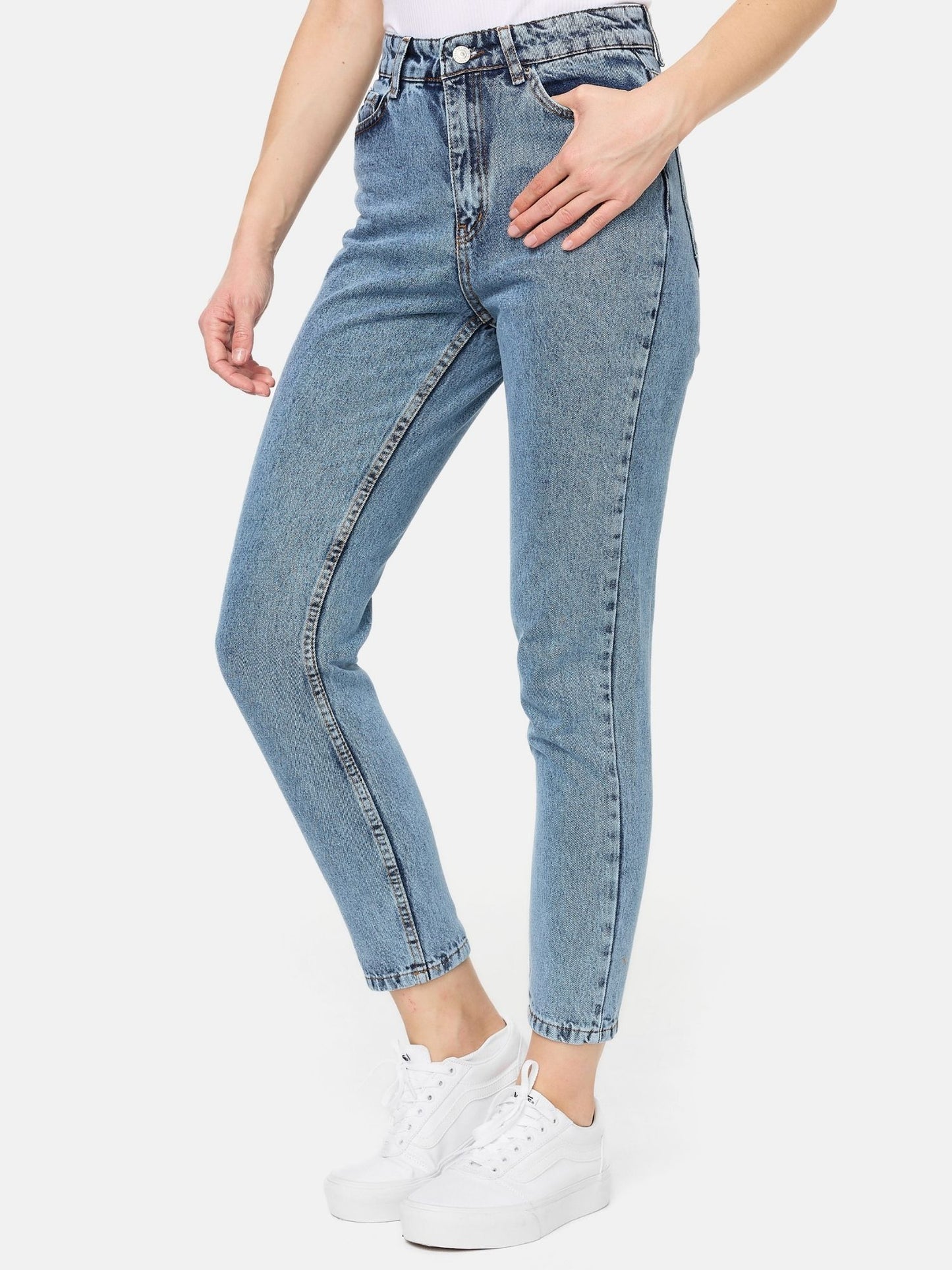 Tazzio Damen Mom Fit Jeans F129